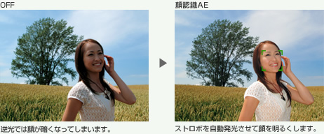 �f��でも����を��るく写せる�u顔�u��AE�v