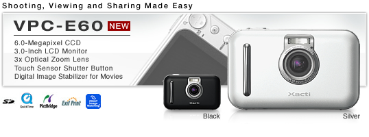 Shooting, Viewing and Sharing Made Easy VPC-E60