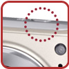 Press the Make-up button for instant skin texture enhancement.