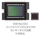 EOS Kiss X2とコンパクトデジタルカメラのセンサーサイズ���