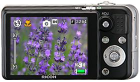 Large 2.7-inch, 230,000-pixel LCD